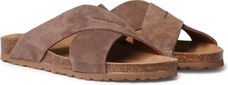 Toni Pons GER-QT Mens BIO Cross Strap Sandal, brown, 10.5 UK
