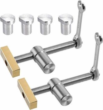 OEM Pince De Serrage Rapide - Acier Inoxydable Laiton - Pour Etabli Table - Diametre Chien 20 Mm - Lot De 2