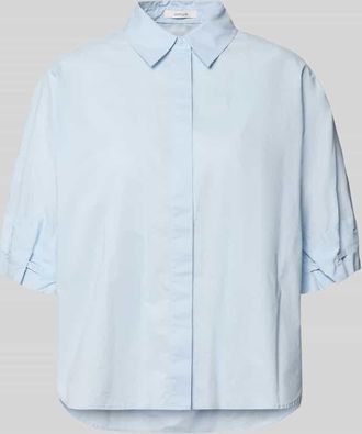 OPUS Relaxed Fit Bluse mit verdeckter Knopfleiste Modell Finoa in Hellblau, Gr&ouml;&szlig;e 36
