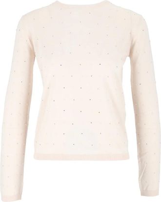Max Mara Maglia Canottiera Top Celebre - Dames - Truien - Beige - Maat: XL