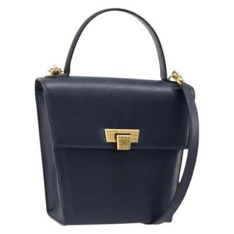 Dior Pre-owned Vintage Shoulder Bag - Dames - Pre-owned - Blauw - Maat: ONE Size Leer