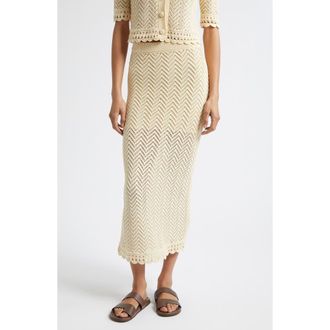 A.L.C. Siesta Knit Skirt in Butter at Nordstrom, Size X-Small
