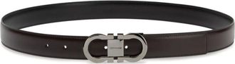 Ferragamo Brown Gancini Buckle Belt