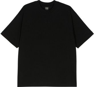 44 Label Group Classic logo-embroidered cotton T-shirt - unisex - Cotton - S - Black