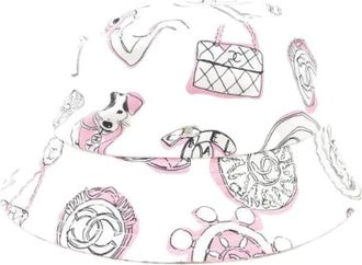 Chanel Pre-owned Accessories, male, White, Size: ONE SIZE Pre-owned Cotton hats