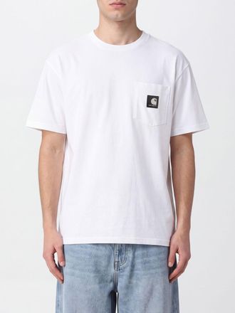 Carhartt Work in Progress T-shirt girocollo in cotone con logo a contrasto e vestibilit&agrave; relaxed