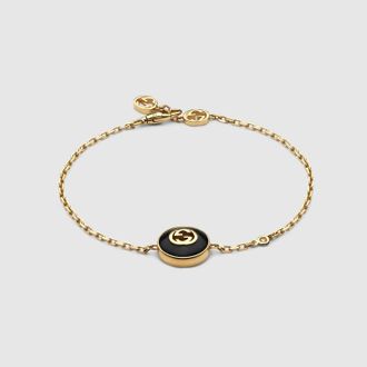 Gucci Interlocking 18k Chain Bracelet, Gold, Yellow Gold