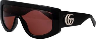 Gucci Retro Stijl Zonnebril Gg 1950S - Dames - Zonnebrillen - Zwart - ONE Size - Accessoires