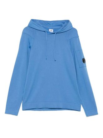 スウェット・トレーナー C.P. COMPANY 'Sea ' hoodie Blue CP Company Pullover Lens Hoodie Blue Sweatshirt XS Jumper
