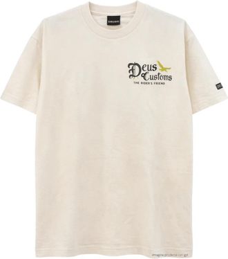 Deus Beep-Beep T-shirt - Heren - T-shirts - Wit - M - Katoen - Tops
