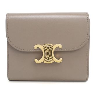Celine Gray Leather Wallet (Tri-Fold) (Pre-Owned)