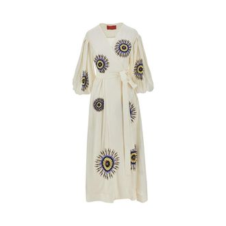 La DoubleJ Eden embroidered voile dress Woman S