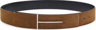 Tom Ford Reversible Nubuck Belt - Brown - 85 (XS)