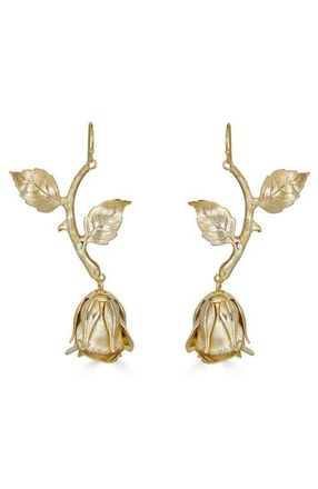 Epona Valley Rose & Vine Earrings in Gold at Nordstrom