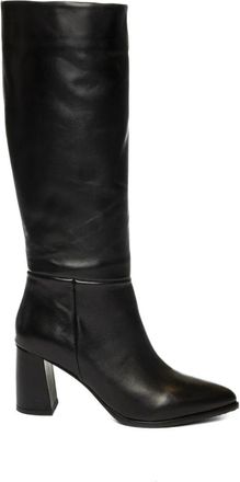 Albano Heeled Boot - Dames - Laarzen met Hak - Zwart - 36 EU - Leer - Schoenen