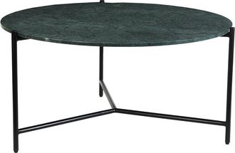 Miliboo Miliboo - Mesa de centro redonda de mármol verde 90 cm diám. bumcello