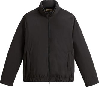 Woolrich Cloud Lewis Bomber - Heren - Zomerjassen - Zwart - S - Wol - Jassen