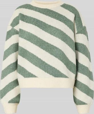 Vero Moda Regular Fit Strickpullover mit überschnittenen Schultern Modell LARA in Schilf, Größe M