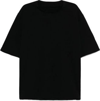 Devoa T-shirt in cotone - Nero