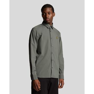 Lyle & Scott Heren Bamboe Shirt Met Lange Mouwen (Grijs)