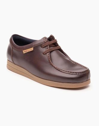 base Mens Base London Koko Leather Mens Chestnut Moccasins Shoes - Brown - Size: 12