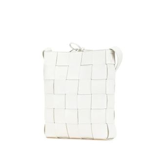 Bottega Veneta Pre-owned Cross Body Bags, female, White, Size: ONE SIZE Pre-owned Leather Shoulder Bag