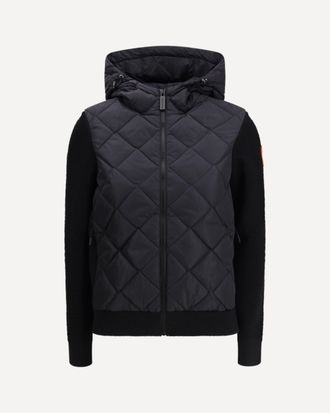 Canada Goose HyBridge quilted knit hooded Down Jacket Female S