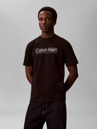 Calvin Klein T-Shirt CALVIN KLEIN, Herren, Gr. XXL, schwarz, Single Jersey, Obermaterial: 100% Baumwolle, unifarben, regular fit normal, Rundhals, abgesteppte Kant