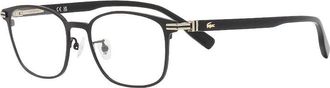 Lacoste Eyeglasses Rectangle Full Rim, Black Frame And Clear Demo Lens Lens L2530Lb002