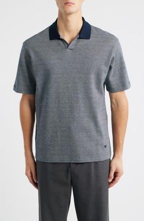 Emporio Armani Johnny Collar Polo in Navy at Nordstrom Rack, Size Xxx-Large