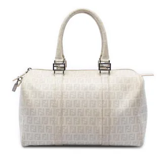 Fendi Pre-owned Fendi Zucchino Spalmati Forever Bauletto Boston Bag Ladies JG12S7EFP2681LMM