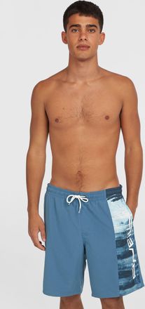 O'Neill Badehose ONEILL ONEILL RETRO 19 SWIMSHORTS, Herren, Gr. XXL, N-Gr, blau (blau melted), Obermaterial: 100% Polyester, Badehosen Badehose