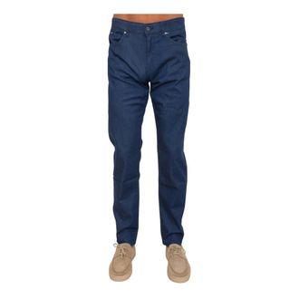 HUGO BOSS Heren, Jeans, Blauw, Maat: W32 Katoen