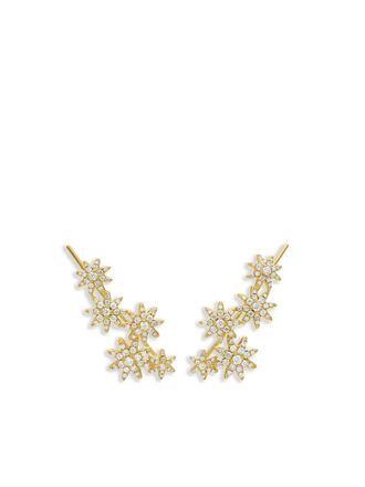 David Yurman 18kt geelgouden Starburst oorbellen met diamant (23 mm)