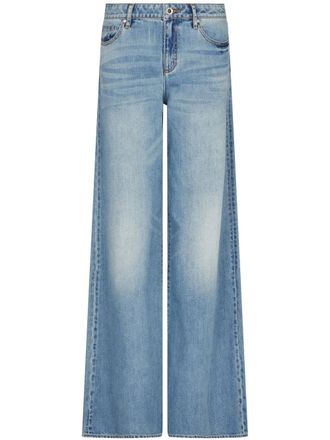 A|X Armani Exchange flared jeans - women - Cotton/Hemp - 25/32 - Blue