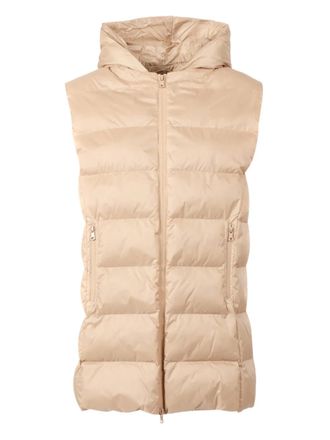 Max Mara padded hooded gilet - Neutrals