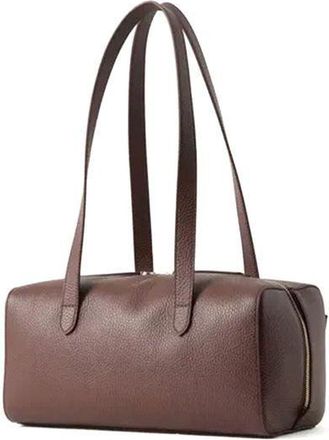 Coccinelle Grained Leather Shoulder Bag - Brown