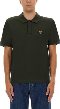 Kenzo Polo Shirt With Happy Tiger Embroidery