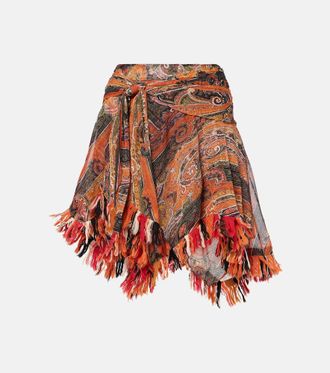 Isabel Marant Minigonna asimmetrica Dova con stampa