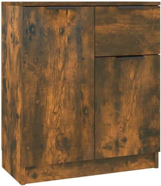vidaXL Vidaxl - Aparador madera contrachapada color roble ahumado 60x30x70 cm