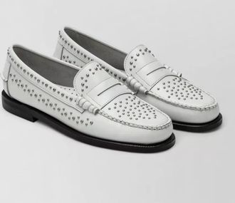 Sebago leather studded loafers