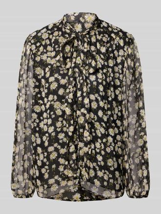 Mango Regular Fit Bluse mit Schleifen-Detail Modell BELLE in Black, Gr&ouml;&szlig;e M