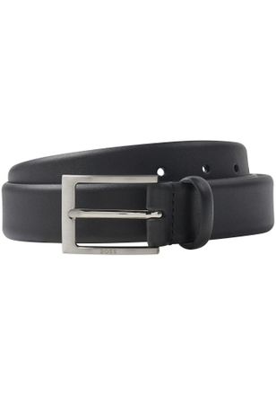 HUGO BOSS Lederg&uuml;rtel BOSS, Herren, Gr. 11,5, schwarz, Leder, unifarben, G&uuml;rtel Lederg&uuml;rtel, aus Nappaleder mit Logo-Schliesse