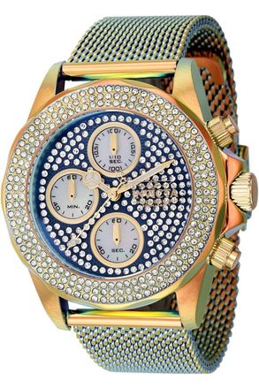 Invicta Pro Diver 44258 Dames Horloge - Quartz Uurwerk - Roestvrij Staal met blauwe Wijzerplaat - 38mm