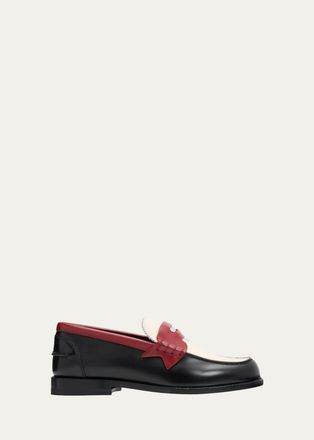 Christian Louboutin The Plato Leather Penny Loafers