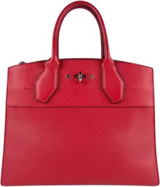 Louis Vuitton Pre-owned City Steamer MM Handtas - Dames - Vintage Handtas - Rood - ONE Size - Leer - Vintage