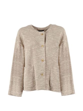 Emporio Armani Womens Cotton Blend Blazer Jacket