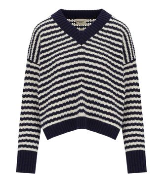 Weekend by Max Mara MAGLIONE SPIGA BLU BIANCO MAX MARA WEEKEND