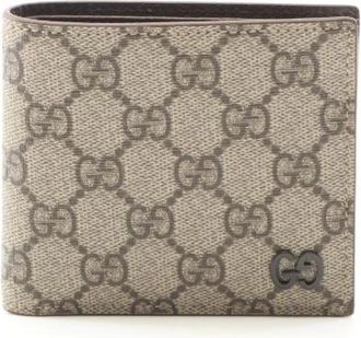 Gucci Pre-owned Wallets, male, Beige, Size: ONE SIZE Pre-owned Canvas wallets