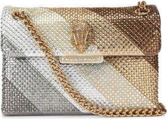Kurt Geiger Kensington embellished bag - women - Satin/Pearl - OS - Gold